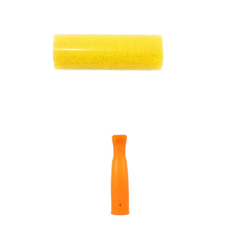 CLEAN WORLD 4" Quick Release Industrial Paint Roller | Polyester & Sponge Mini Paint Roller for DIY Wall Painting & Wallpaper Gluing