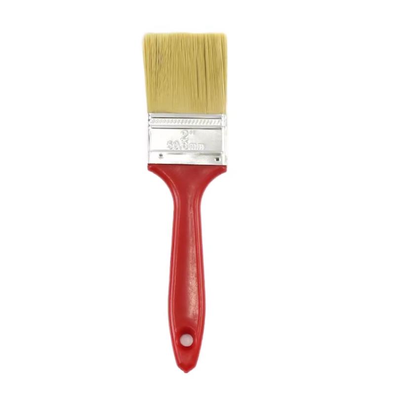CLEAN WORLD Eco-Friendly Natural Bristle Paint Brush | Color Plastic Handle DIY Wall & Artist Paint Brushes with OEM Available