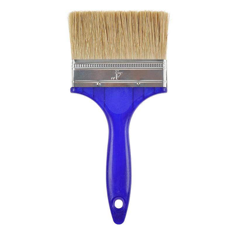 CLEAN WORLD Eco-Friendly Natural Bristle Paint Brush | Color Plastic Handle DIY Wall & Artist Paint Brushes with OEM Available