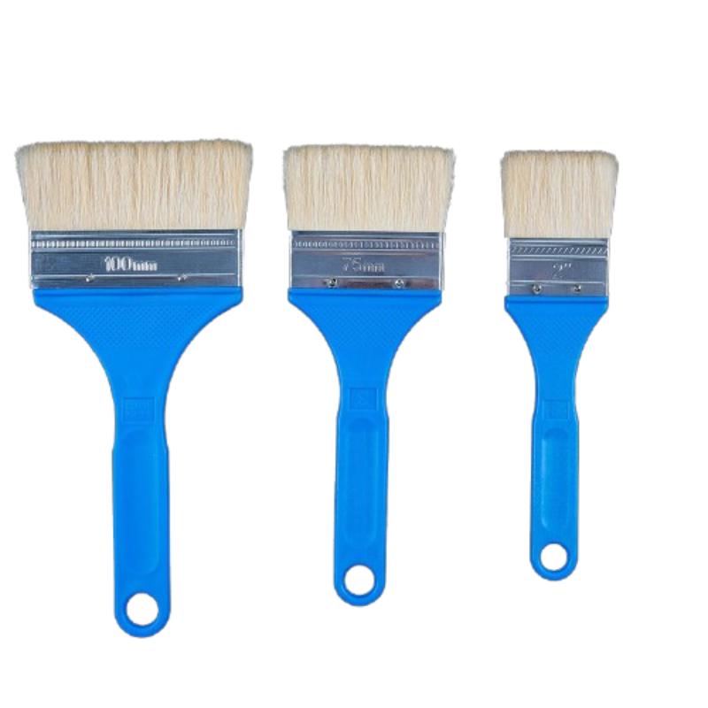 CLEAN WORLD Eco-Friendly Natural Bristle Paint Brush | Color Plastic Handle DIY Wall & Artist Paint Brushes with OEM Available