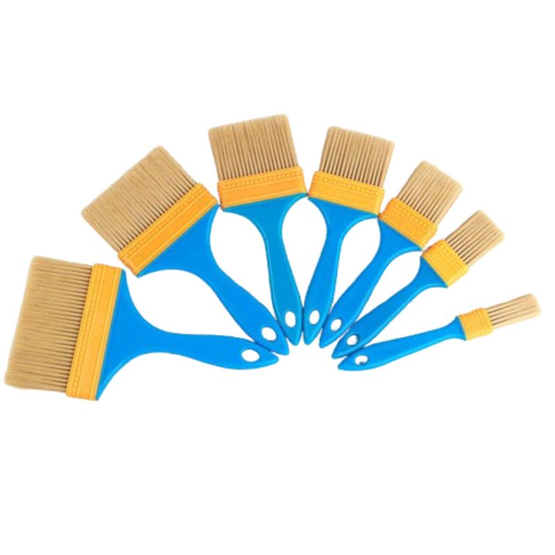 CLEAN WORLD Washable Recyclable Nylon Paint Brush | Multi-size DIY & Industrial Brush for Painting & Multisurface Cleaning