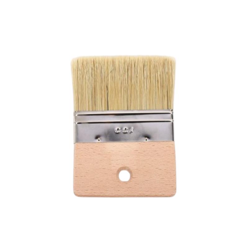 CLEAN WORLD Wood Handle Natural Bristle Chip Brush | Multipurpose Paint Brush for DIY Wall Painting & Industrial Cleaning