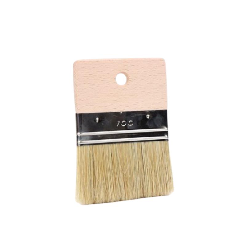 CLEAN WORLD Wood Handle Natural Bristle Chip Brush | Multipurpose Paint Brush for DIY Wall Painting & Industrial Cleaning