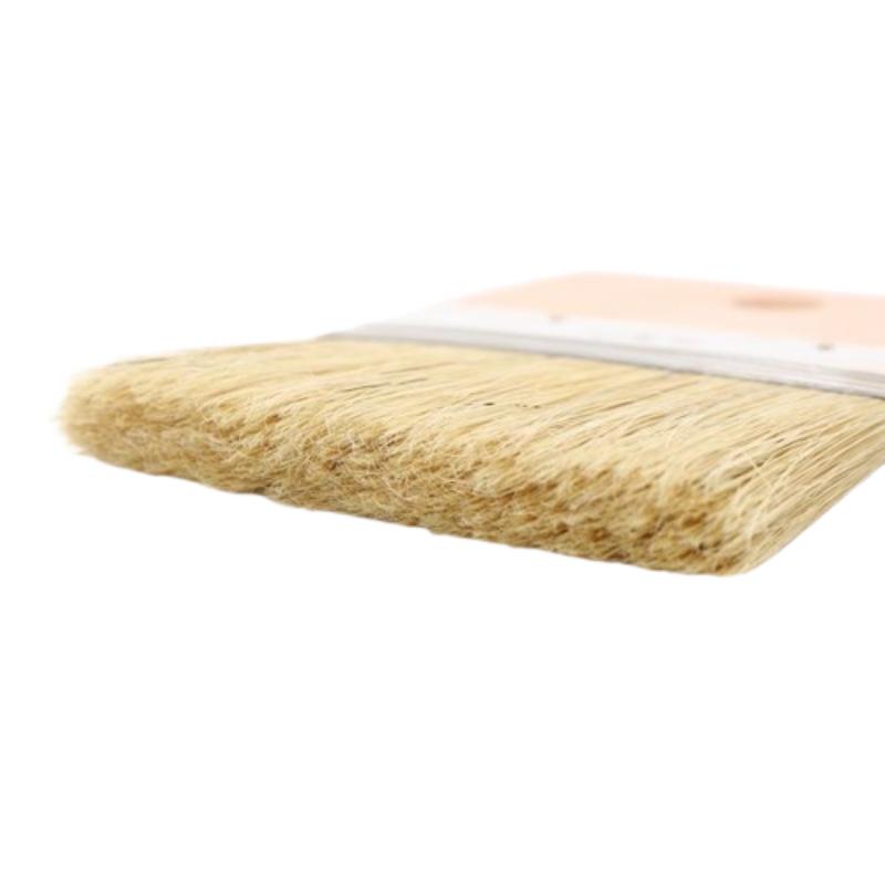 CLEAN WORLD Wood Handle Natural Bristle Chip Brush | Multipurpose Paint Brush for DIY Wall Painting & Industrial Cleaning
