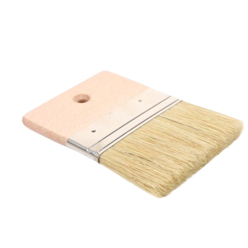 CLEAN WORLD Wood Handle Natural Bristle Chip Brush | Multipurpose Paint Brush for DIY Wall Painting & Industrial Cleaning