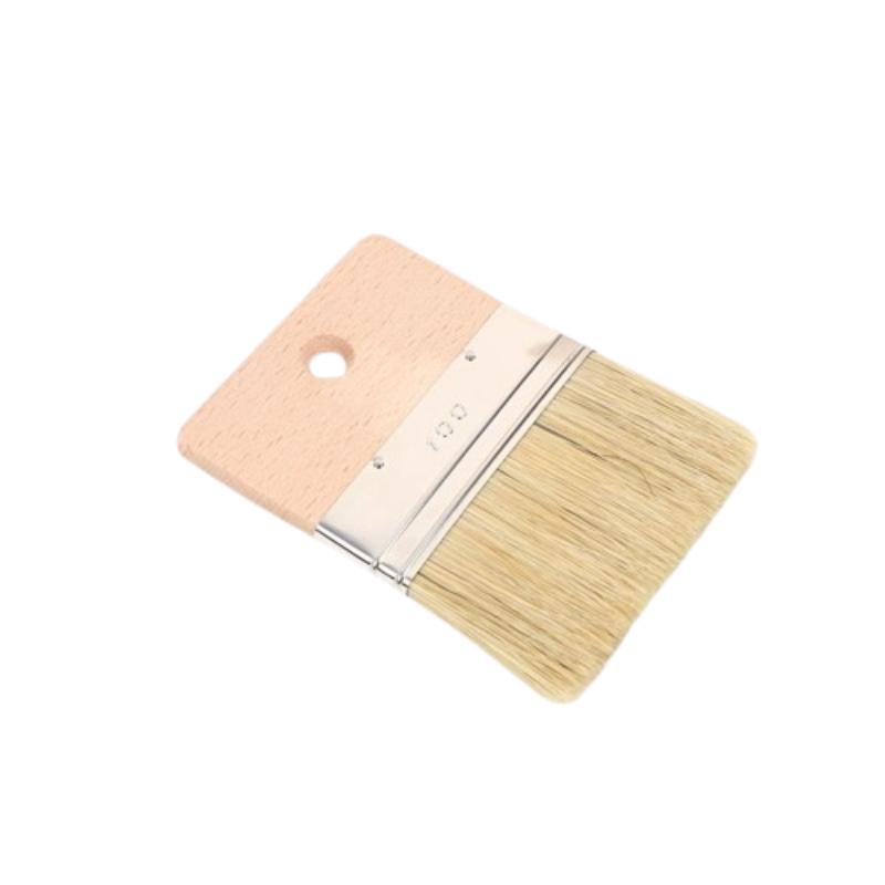 CLEAN WORLD Wood Handle Natural Bristle Chip Brush | Multipurpose Paint Brush for DIY Wall Painting & Industrial Cleaning