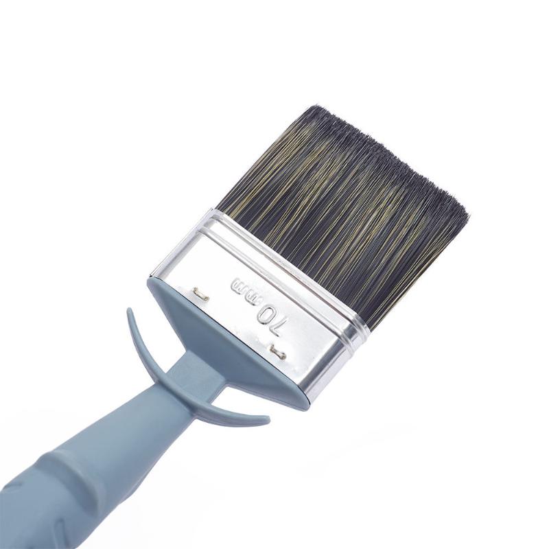 CLEAN WORLD Splash-Proof Plastic Handle Paint Brush | Nylon Bristle Brush for DIY Painting & Multipurpose Cleaning
