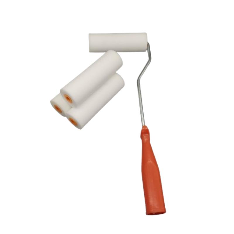 CLEAN WORLD Quick Release Oil-Based Sponge Paint Roller | White Foam Roller for Smooth Gloss DIY & Industrial Painting