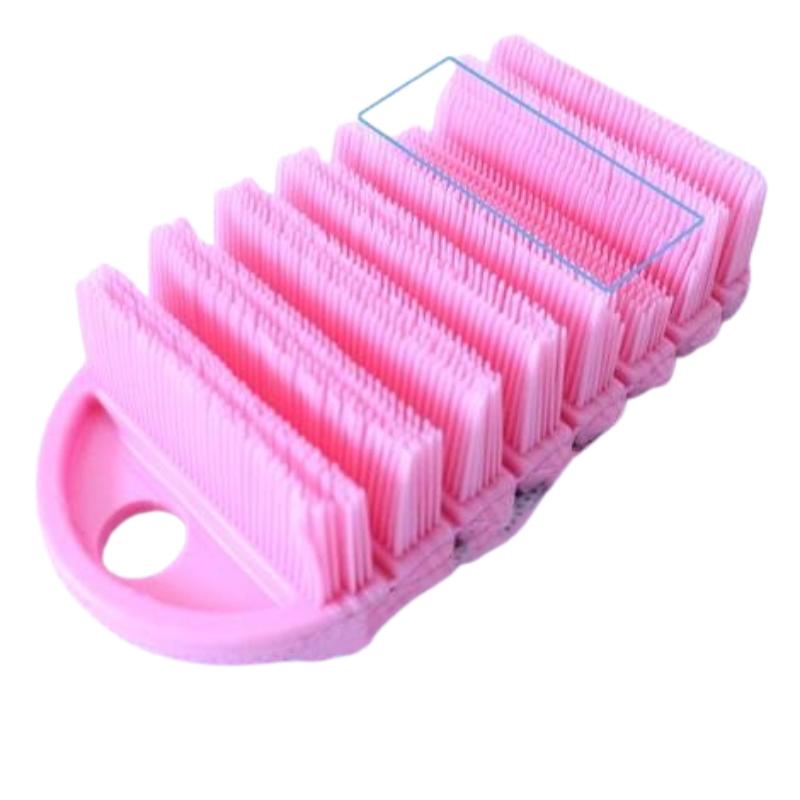 CLEAN WORLD Flexible Bendable Hand Wash Brush | 20mm Bristle Scrub Cleaning Brush for Hand & Household Cleaning