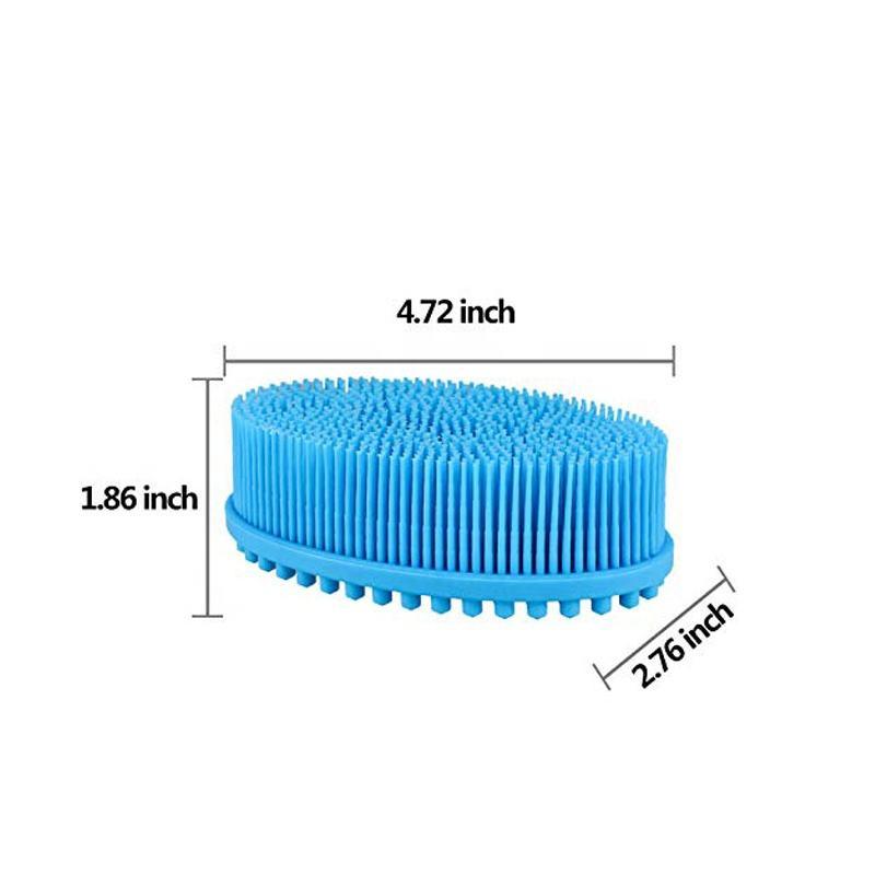 CLEAN WORLD Eco Flexible Silicone Hand Scrub Brush | Dual-Sided Bristle Hand Cleaner for Grease & Nail Dirt Removal