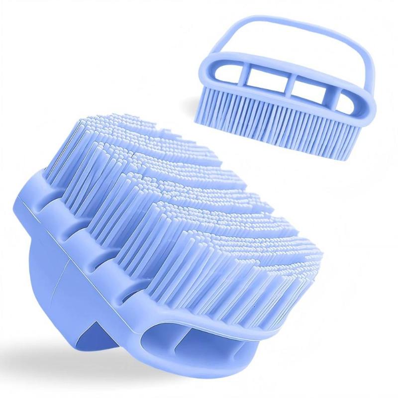CLEAN WORLD Handheld Silicone Exfoliating Hand Brush | Gentle Skin Scrubber for All Skin Types Adult & Kids