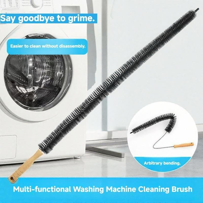 CLEAN WORLD Washing machine brush, Washing Machine Cleaner Brush Set - 8 Pack, Dryer Vent Cleaning Brush, Crevice Cleaning Brush for Bathroom, Shower, Kitchen and Household Appliances