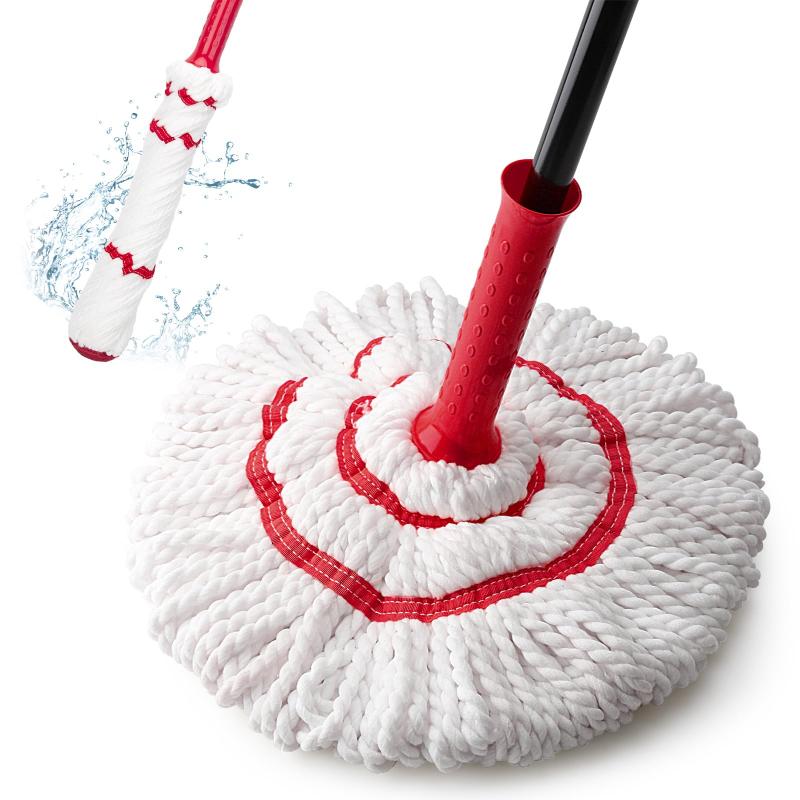 Clean World Long Handled Microfiber Floor Mop for Kitchen, Hardwood, Restaurant, Bathroom, Garages, Warehouses, Office