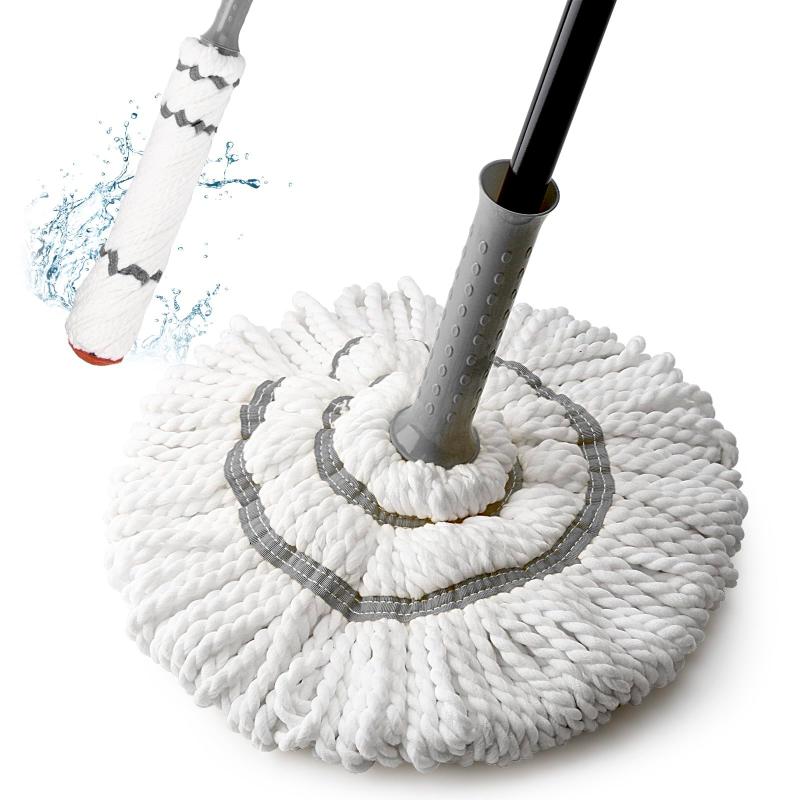 Clean World Long Handled Microfiber Floor Mop for Kitchen, Hardwood, Restaurant, Bathroom, Garages, Warehouses, Office