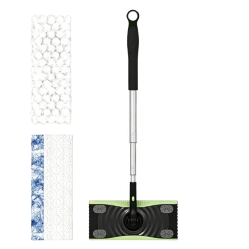 Clean World Mop Brush Multi-Surface Kit Durable Cleaning Tool for Hardwood, Tile, Marble & Laminate Floors, Home, Kitchen Cleaning Essentials