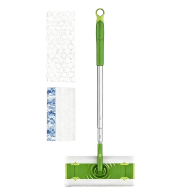 Clean World Mop Brush Multi-Surface Kit Durable Cleaning Tool for Hardwood, Tile, Marble & Laminate Floors, Home, Kitchen Cleaning Essentials