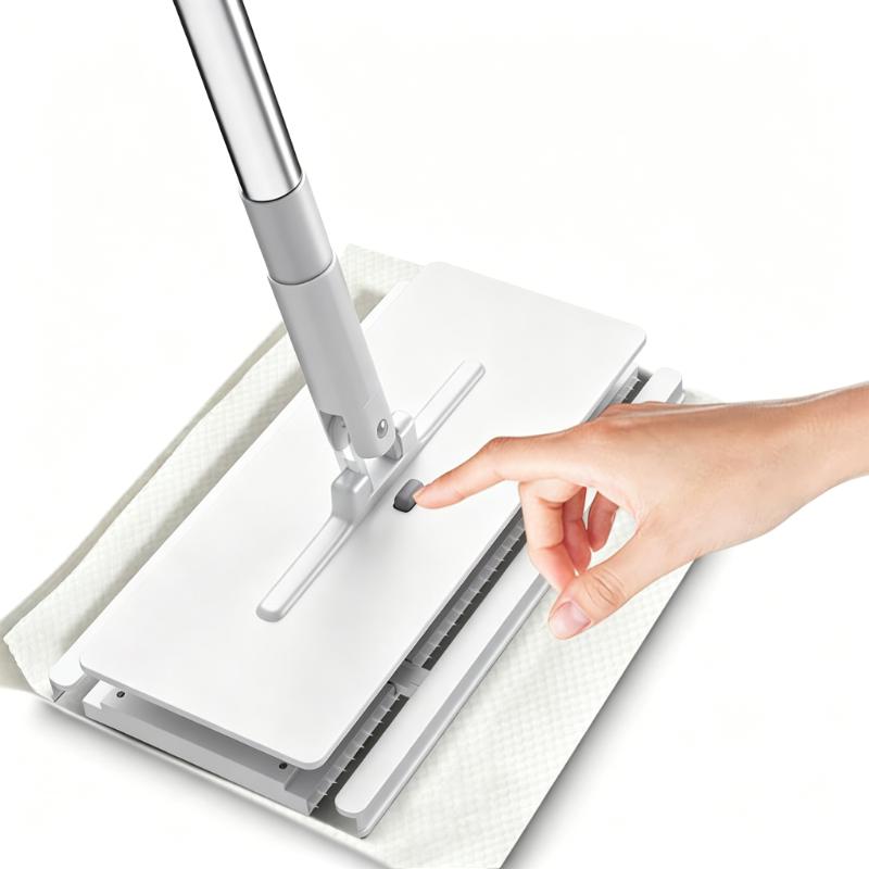 Clean World Universal Flat Mop with Adjustable Handle, Multi-Surface Cleaning Mop for Floors, Walls & Baseboards, Works with Any Cloth, Durable & Easy to Use