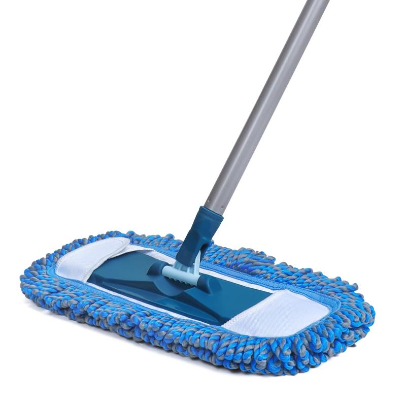 CLEAN WORLD Adjustable Microfiber Dust Mop, Wet & Dry Floor Cleaning Mop for Hardwood, Tile, Vinyl & Laminate Floors