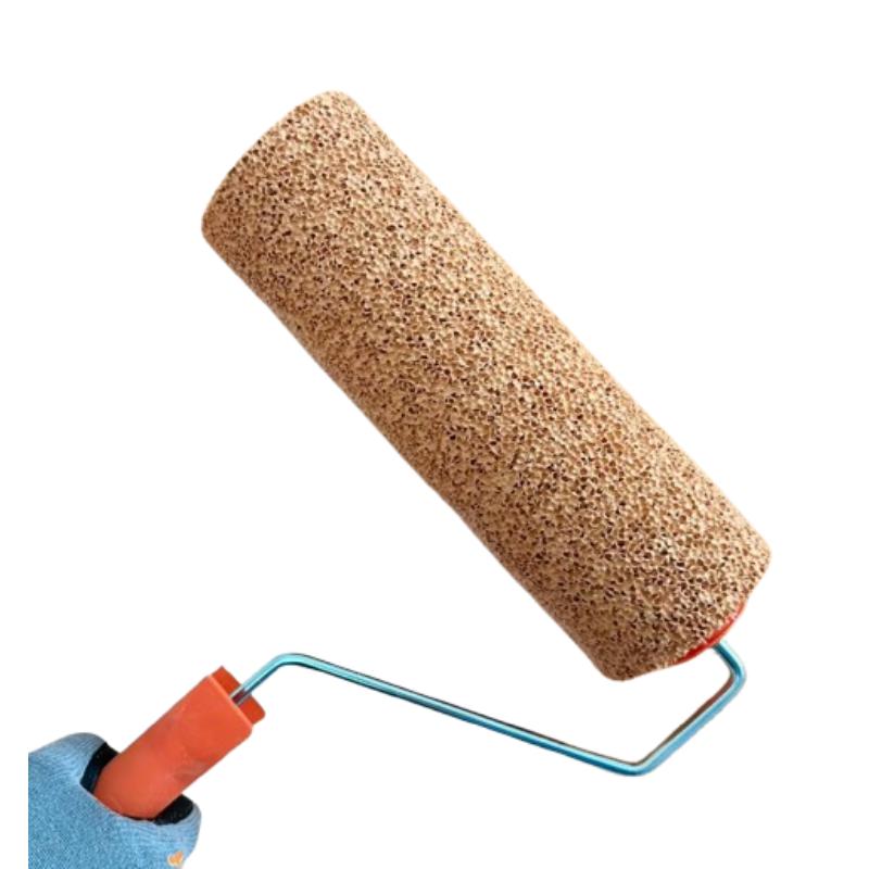 CLEAN WORLD 9" Textured Sponge Paint Roller, Industrial DIY Stippling Brush for Wall & Ceiling Pattern Painting