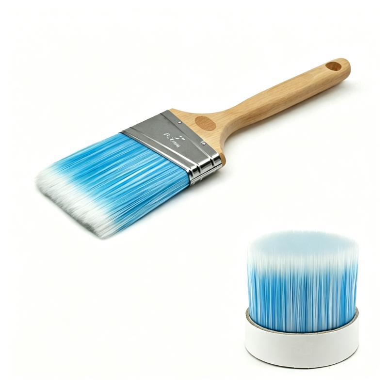 CLEAN WORLD Wooden Handle Synthetic Paint Brushes, Professional/DIY Use, Multi-Size Options